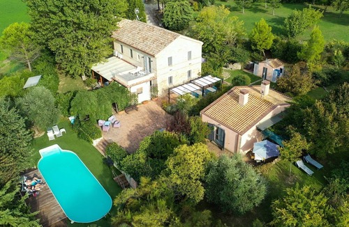 Ostra Villa | Wonderful private villa for 8 people with pool, A/C, WIFI, TV, patio and panoramic view