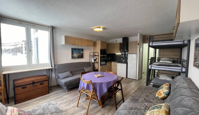 100m from shops, floor -1, view valley, tv, 30m², Sauze - Super Sauze in Enchastrayes