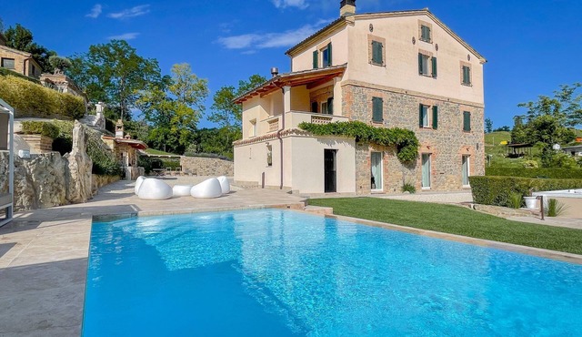 About 30 minutes from Ascoli Piceno, Villa Ondina is a charming retreat with private pool