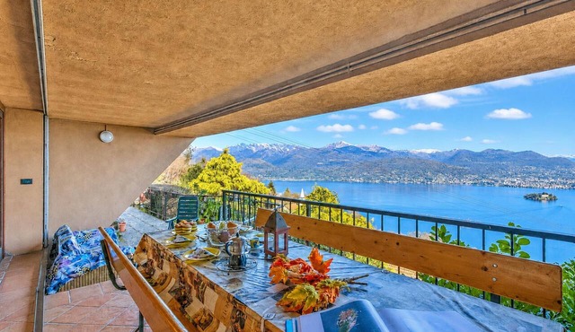 Isola Bella: Lake Maggiore view Terrace in Stresa, Stresa, Italy