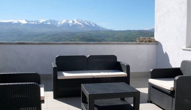 Beautiful stone holiday house with an incredible view on the Maiella Mountain.