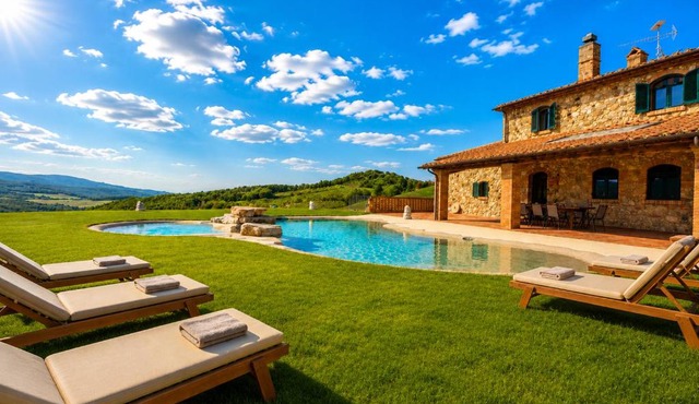 La Casina - Villa Toscana con Piscina Privata e Vista Panoramica, Idromassaggio, Sauna, Palestra - Piscina aperta fino al 31 Ottobre