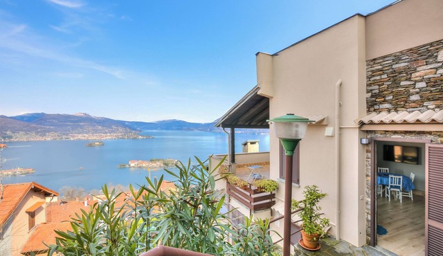 Lake Maggiore View Terrace Over The Borromean Islands, Stresa, Italy
