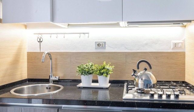 Lovely apartment for 4 people with WIFI, A/C, TV, veranda and panoramic view