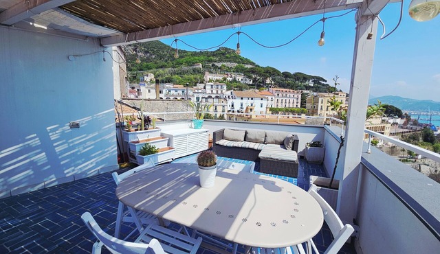 The blue terrace