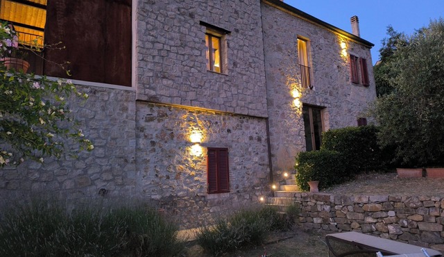 Tuscany retreat and panoramic vineyards view