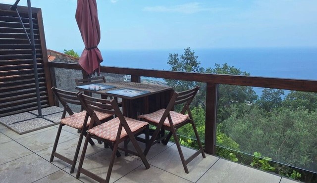 Villa with panoramic Sea & Volcano views