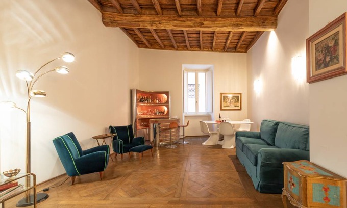 Rione VII Regola Apartment | 120 m² Apartment ∙ 2 bedrooms ∙ 6 guests