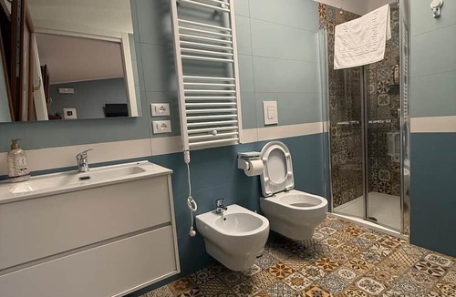 Roseto degli Abruzzi Cottage | A guesthouse with a fireplace in the garden of a villa with a pool; the beach is 5 minutes away
